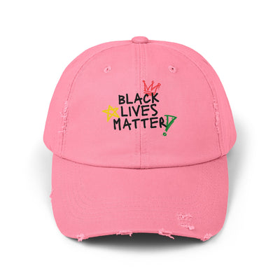 Unisex Distressed Cap "Black Lives Matter"