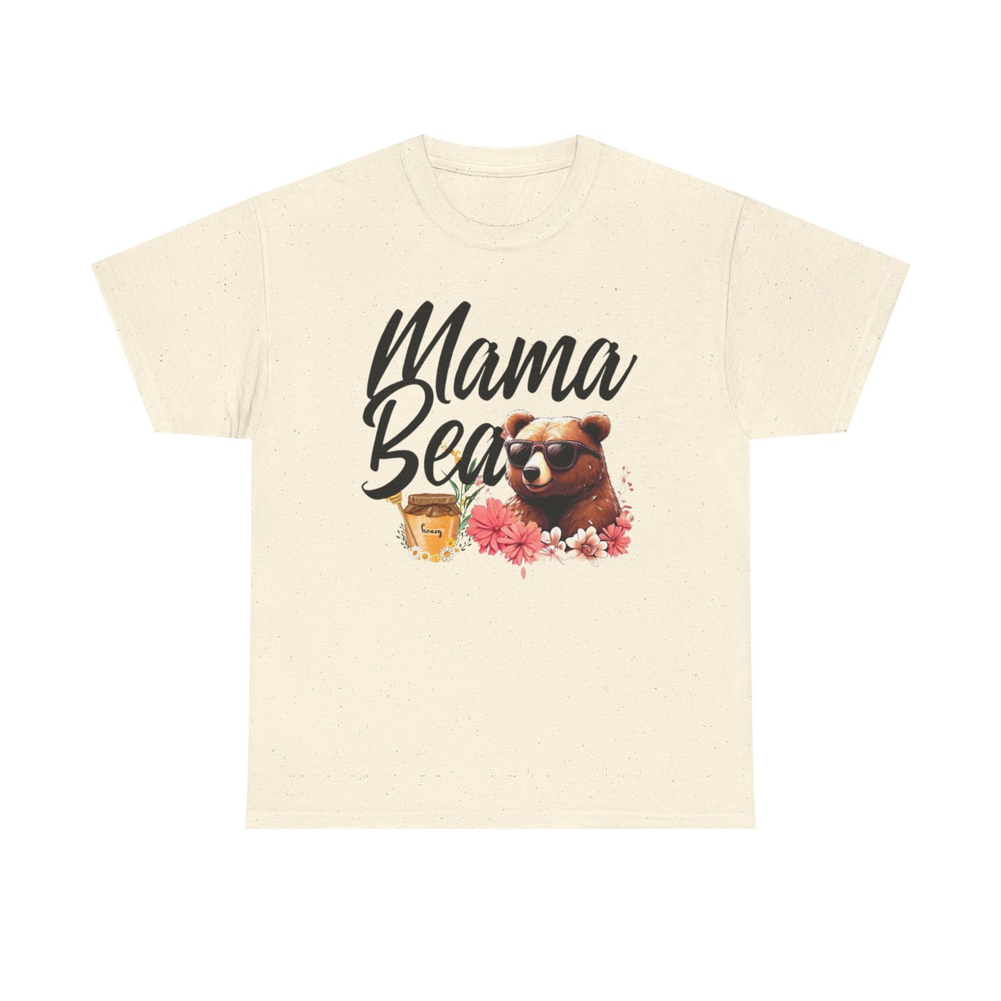 Mama Bear Unisex Heavy Cotton Tee, Cute Animal Shirt, Mother's Day Gift, Casual Everyday Wear, Gift for Mom, Birthday Present