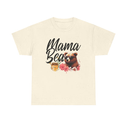 Mama Bear Unisex Heavy Cotton Tee, Cute Animal Shirt, Mother's Day Gift, Casual Everyday Wear, Gift for Mom, Birthday Present