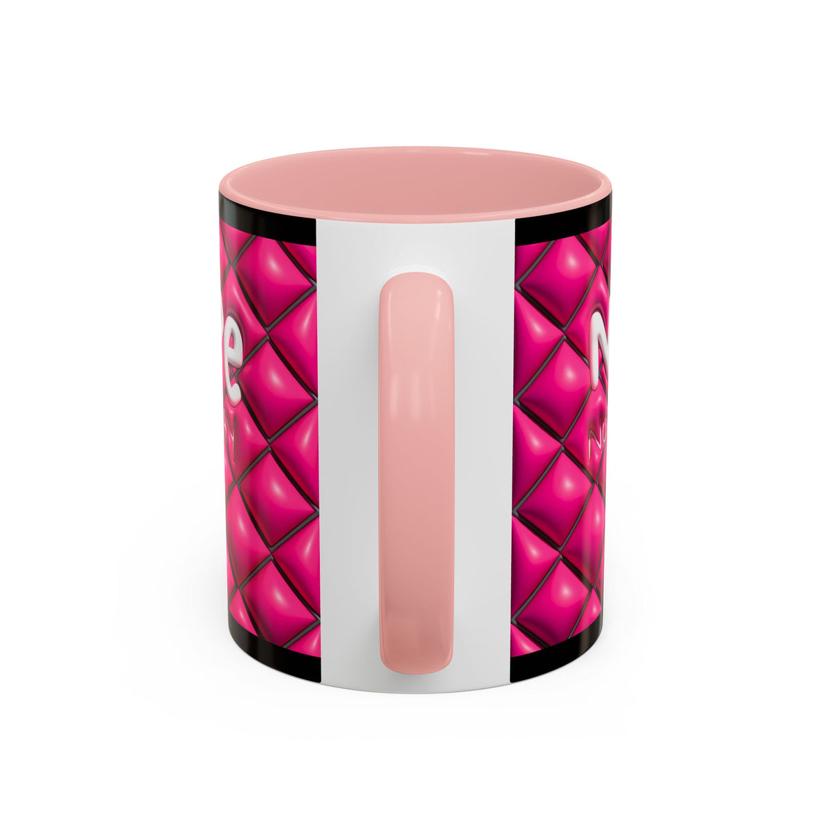 Nope Not today Mug (pink/black accent)