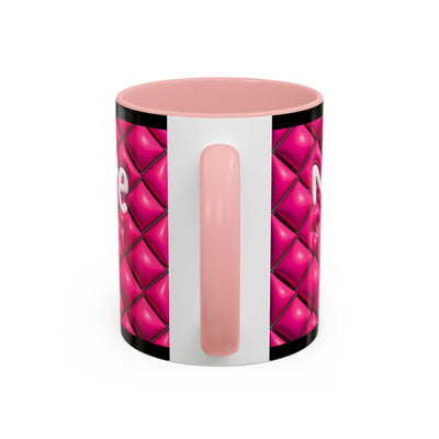 Nope Not today Mug (pink/black accent)