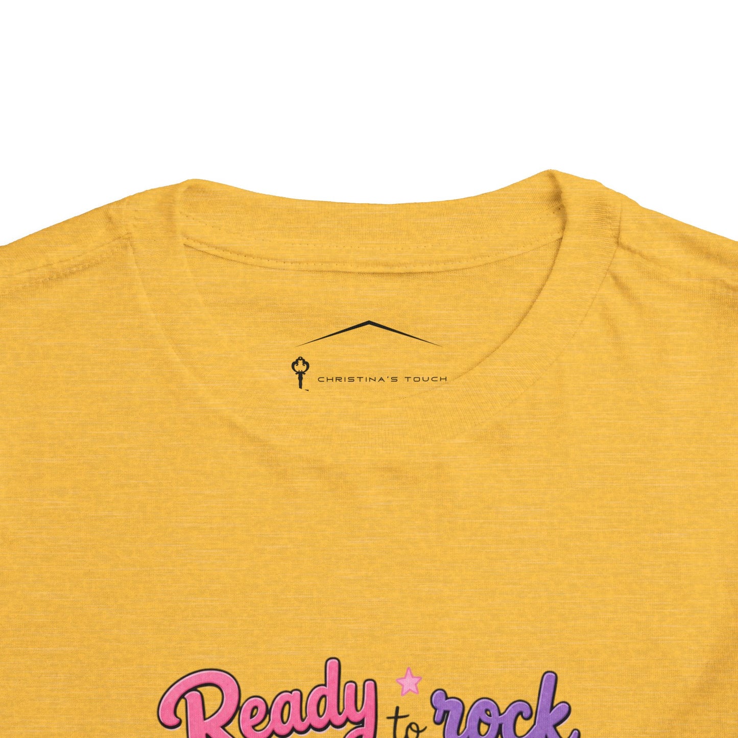 Ready to Rock Pre-K Girl Toddler Tee — Back to School Cat Shirt