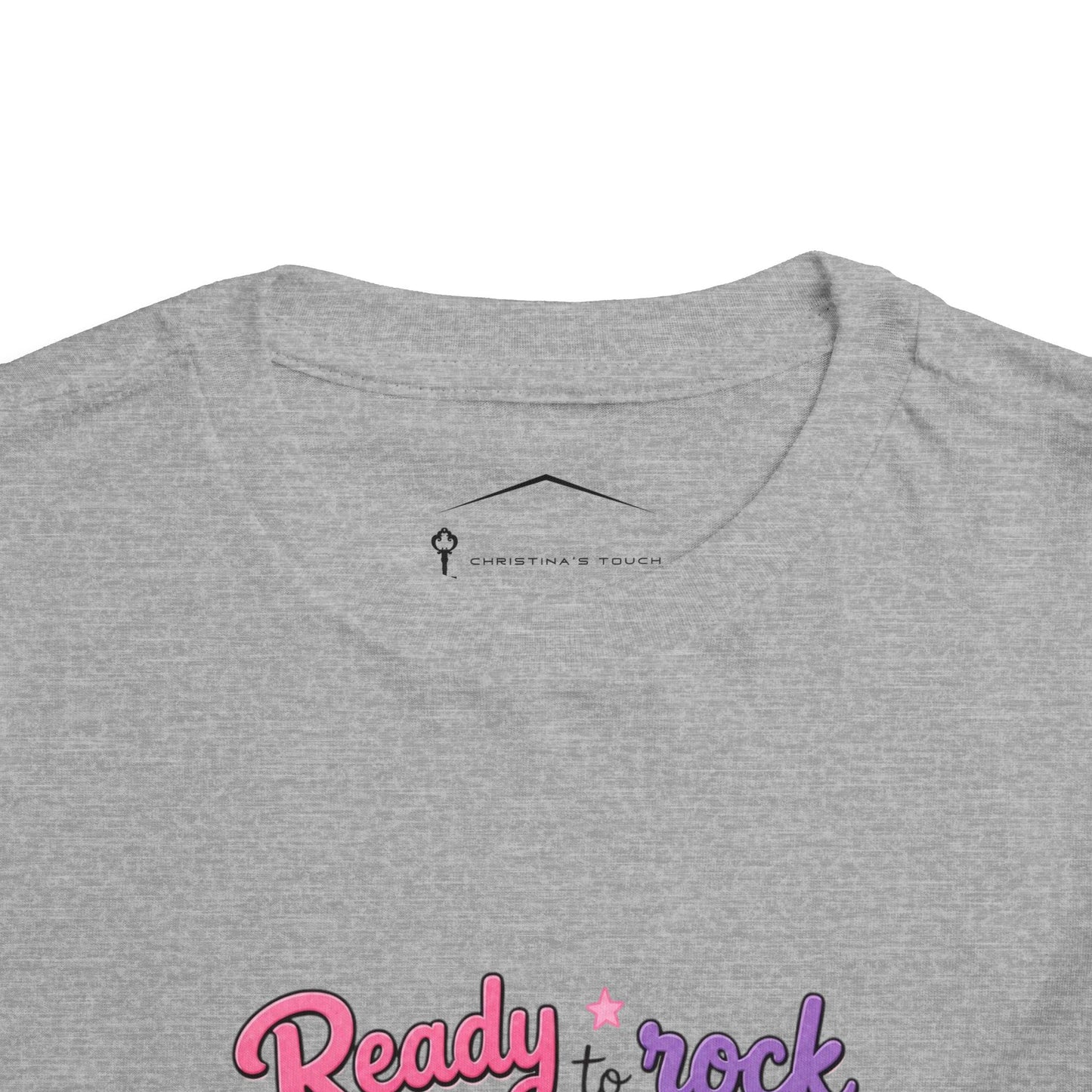 Ready to Rock Pre-K Girl Toddler Tee — Back to School Cat Shirt