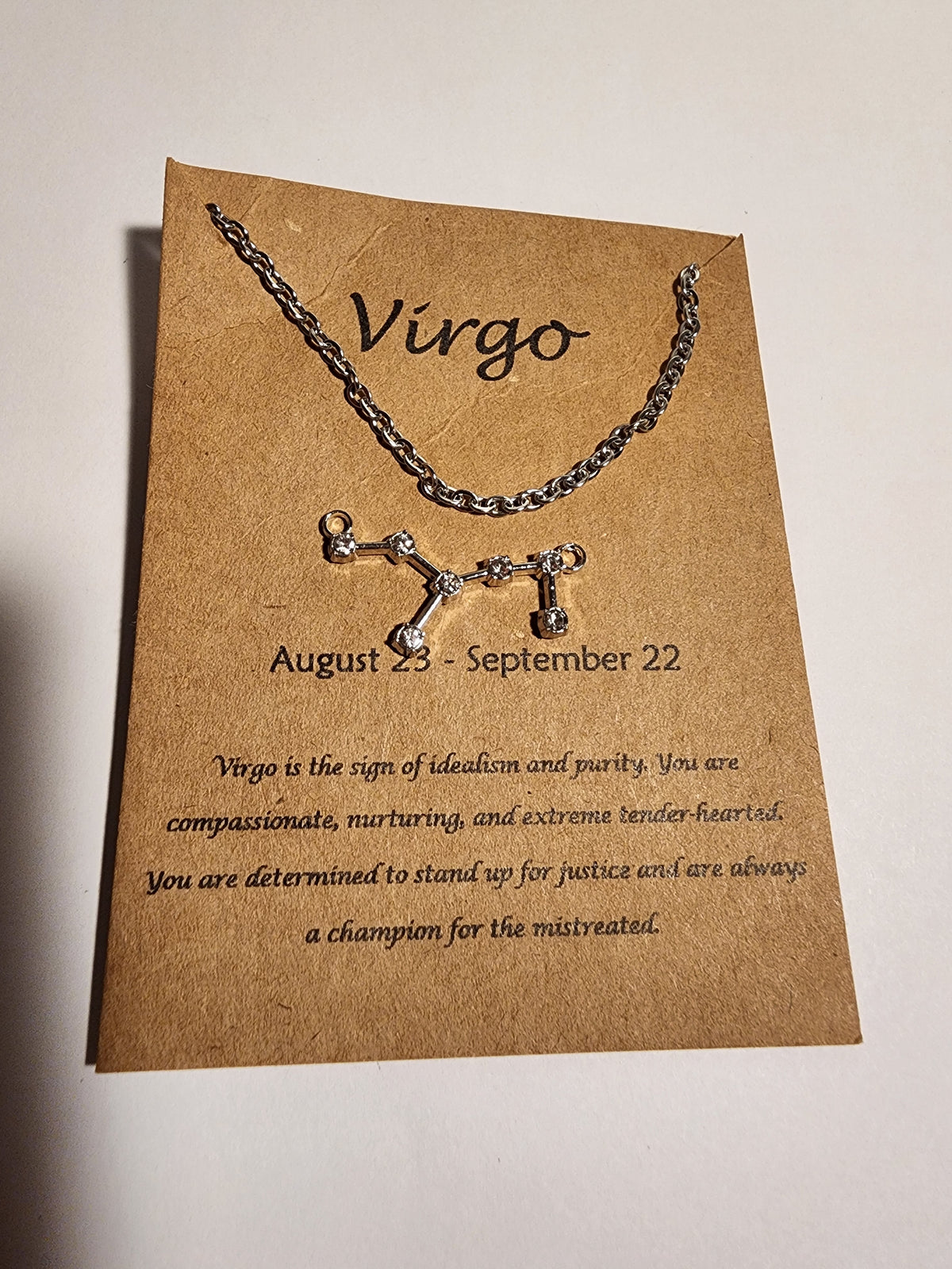 Virgo Zodiac Necklace