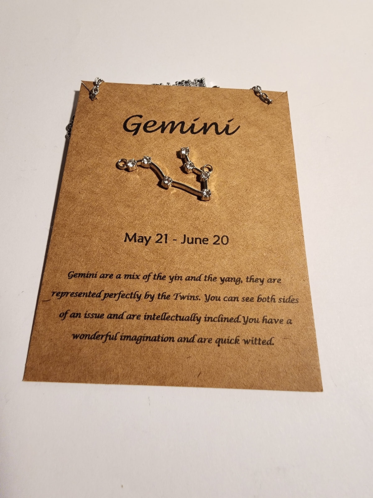 Gemini Zodiac Necklace