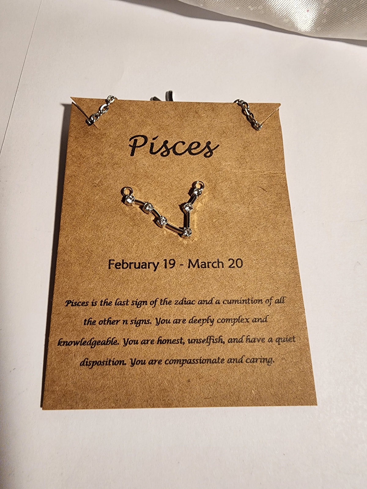 Pisces Zodiac Necklace