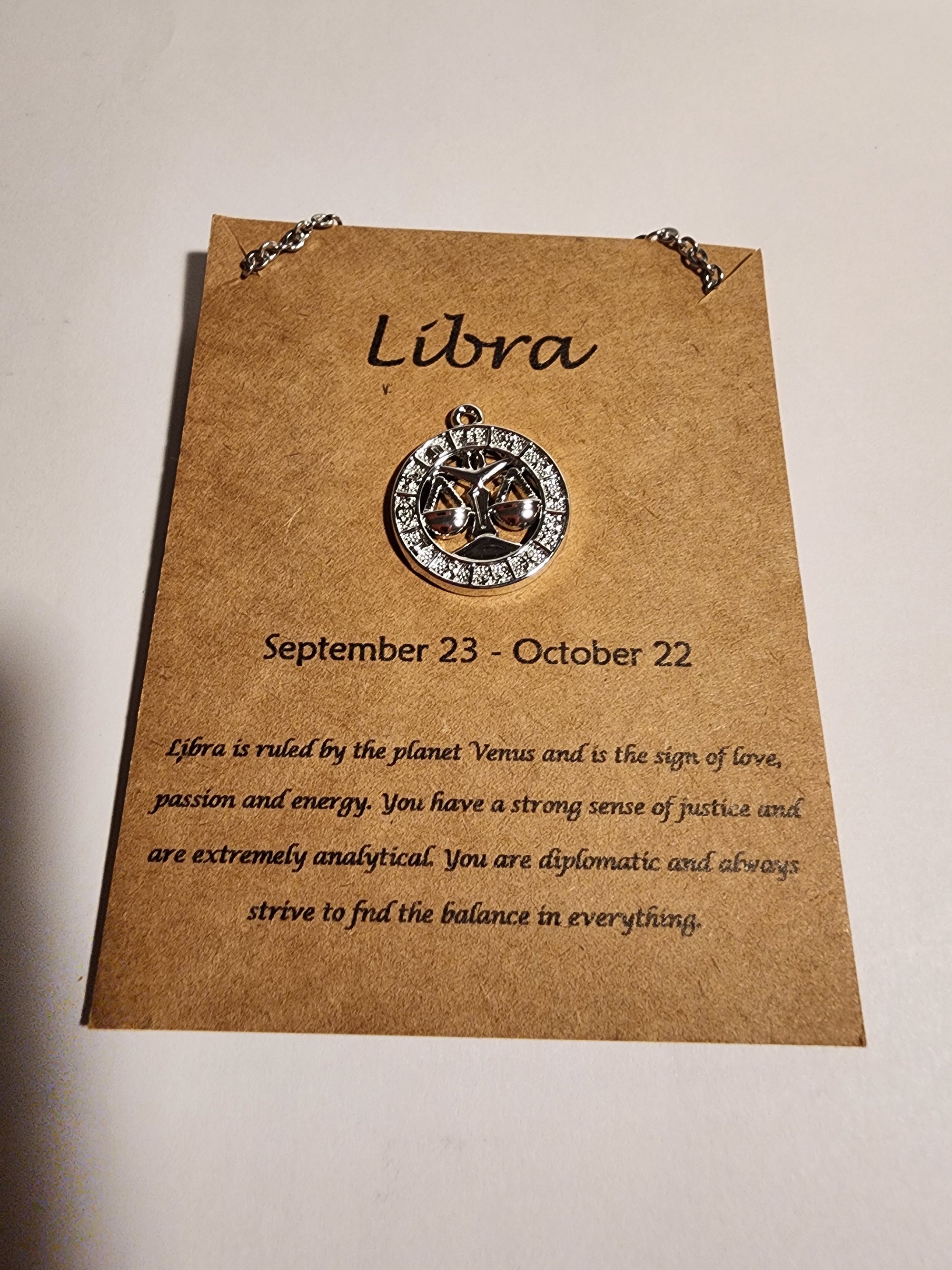 Libra Zodiac Necklace