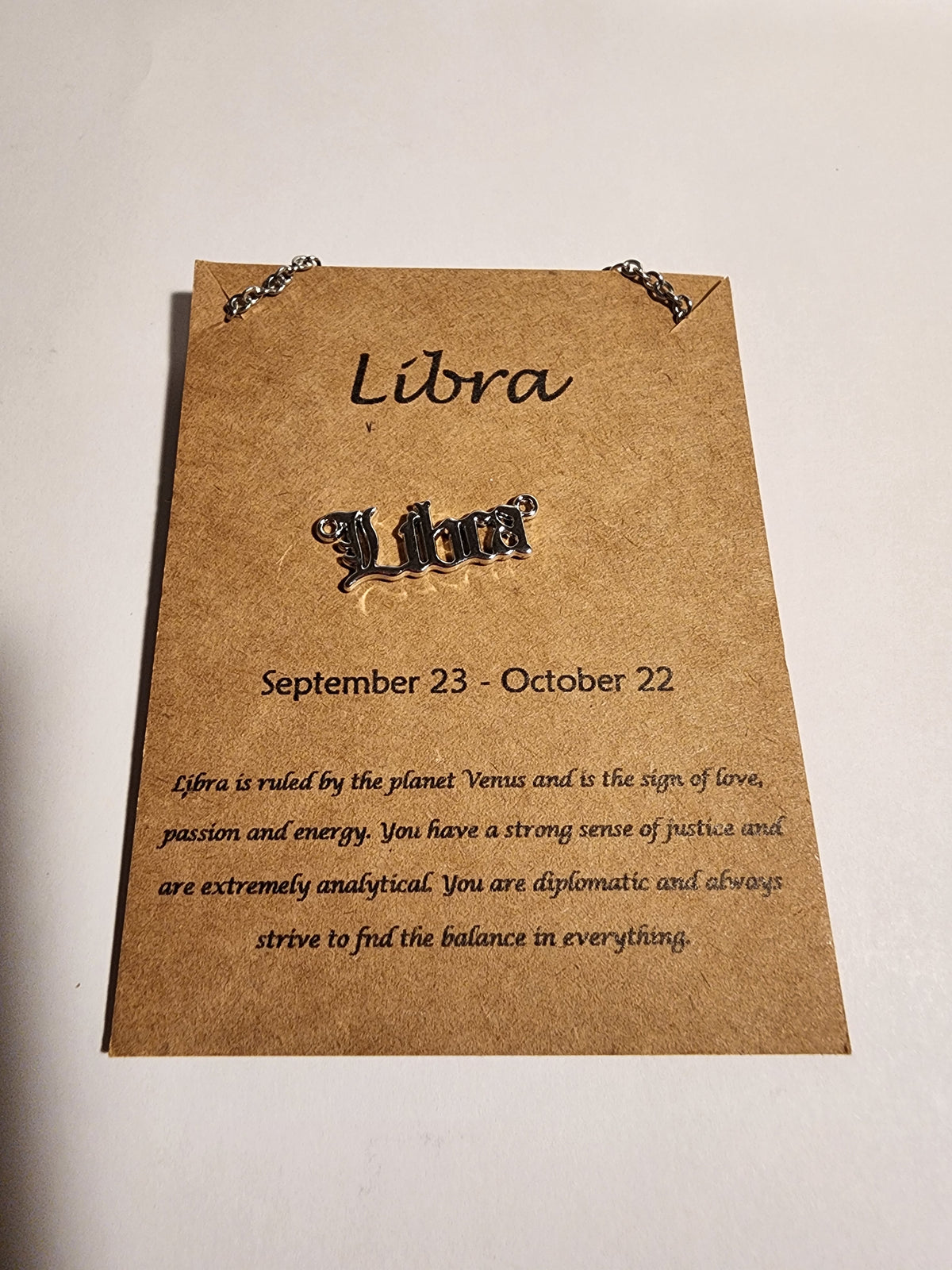 Libra Zodiac Necklace