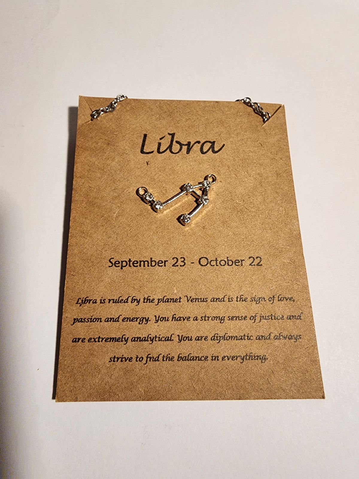 Libra Zodiac Necklace