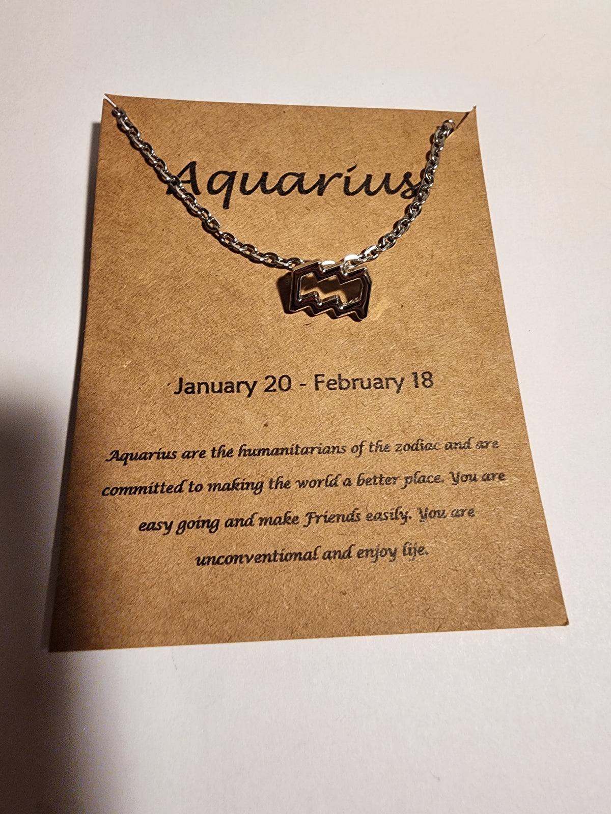 Aquarius Zodiac Necklace