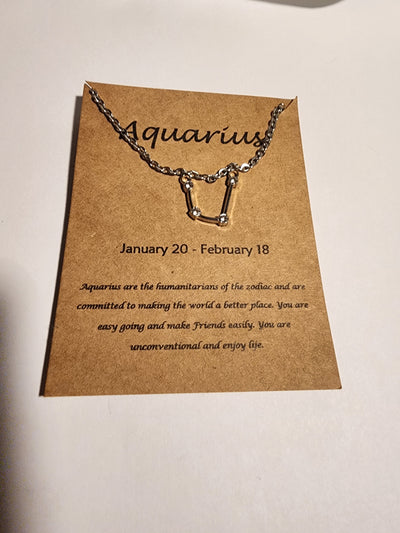 Aquarius Zodiac Necklace