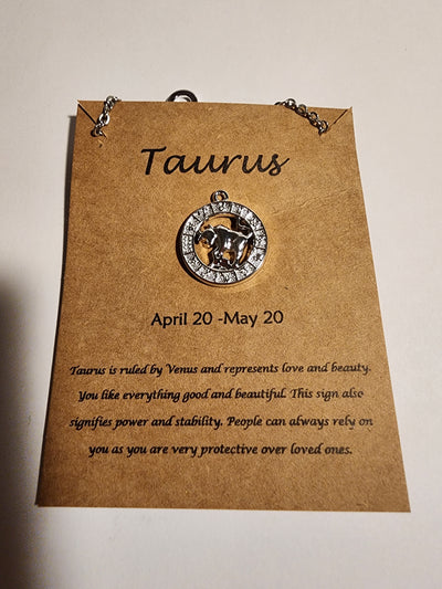 Taurus Zodiac Necklace