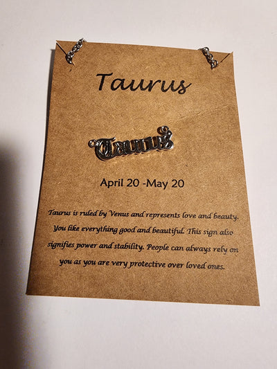 Taurus Zodiac Necklace