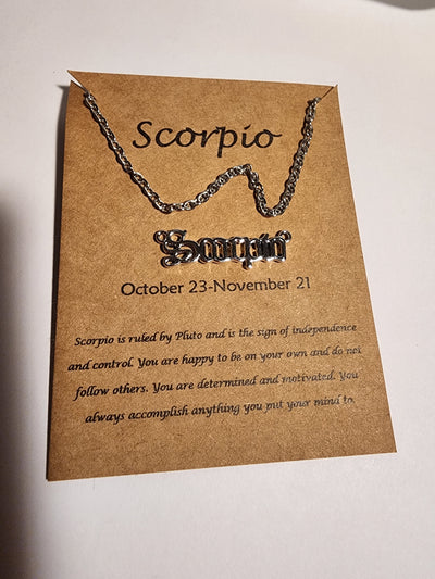 Scorpio Zodiac Necklace