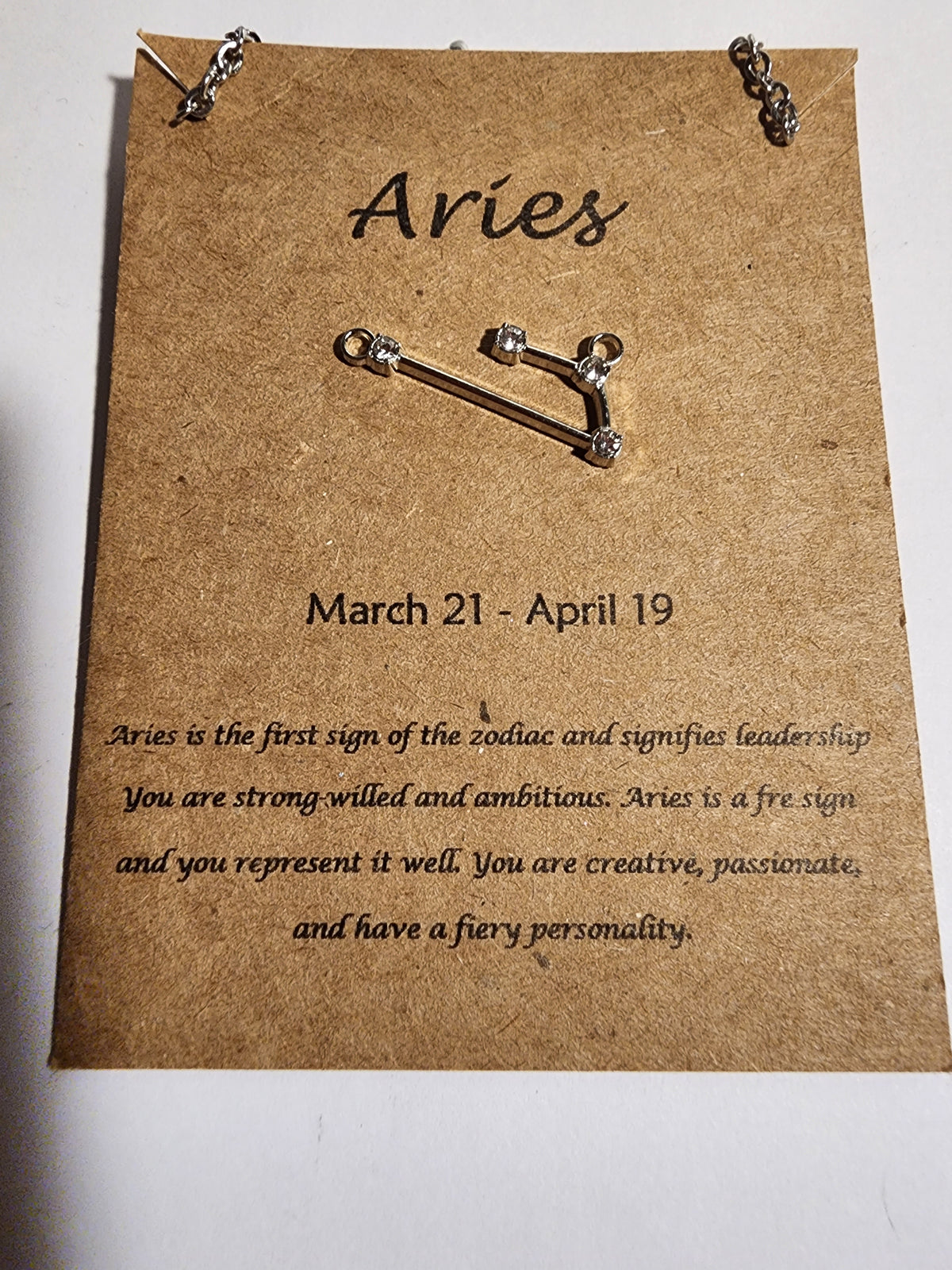 Aries Zodiac Necklace