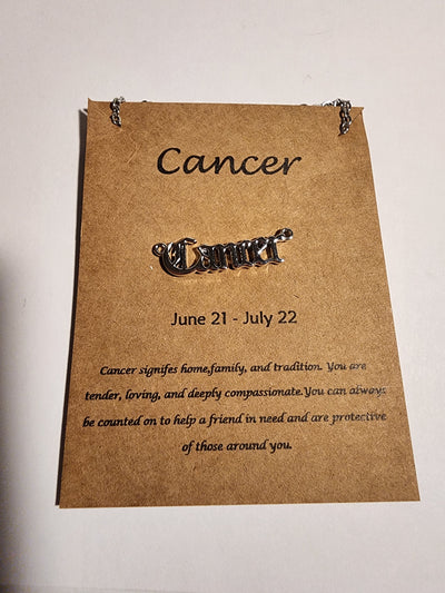 Cancer Zodiac Necklace