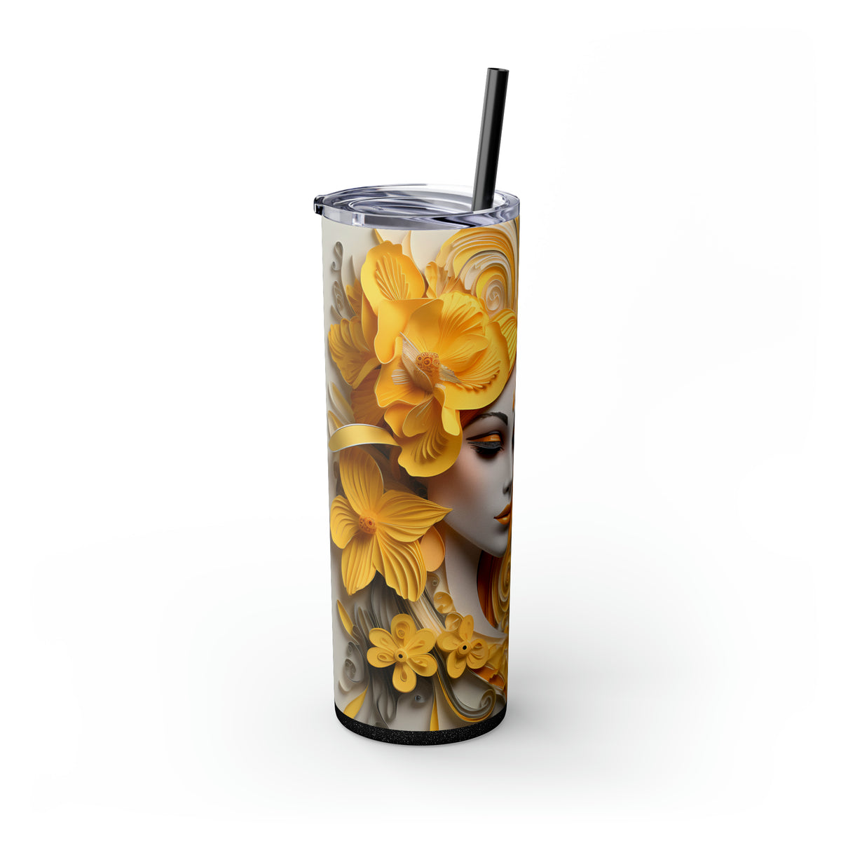 Skinny Tumbler with Straw, 20oz Zodiac Gemini (Girl)