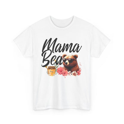 Mama Bear Unisex Heavy Cotton Tee, Cute Animal Shirt, Mother's Day Gift, Casual Everyday Wear, Gift for Mom, Birthday Present