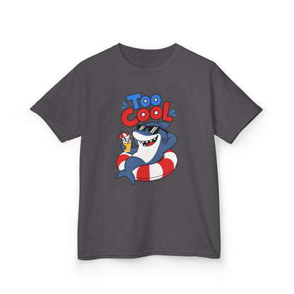 Kids Tee — 'Too Cool' Shark Summer Graphic