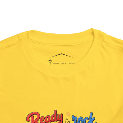 Ready to Rock Pre-K Toddler Tee — Back to School Bear Shirt