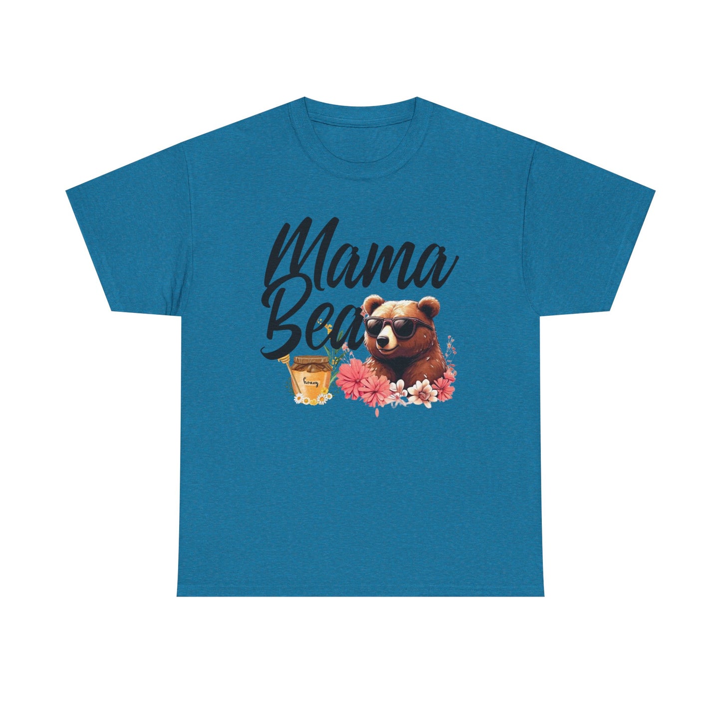 Mama Bear Unisex Heavy Cotton Tee, Cute Animal Shirt, Mother's Day Gift, Casual Everyday Wear, Gift for Mom, Birthday Present