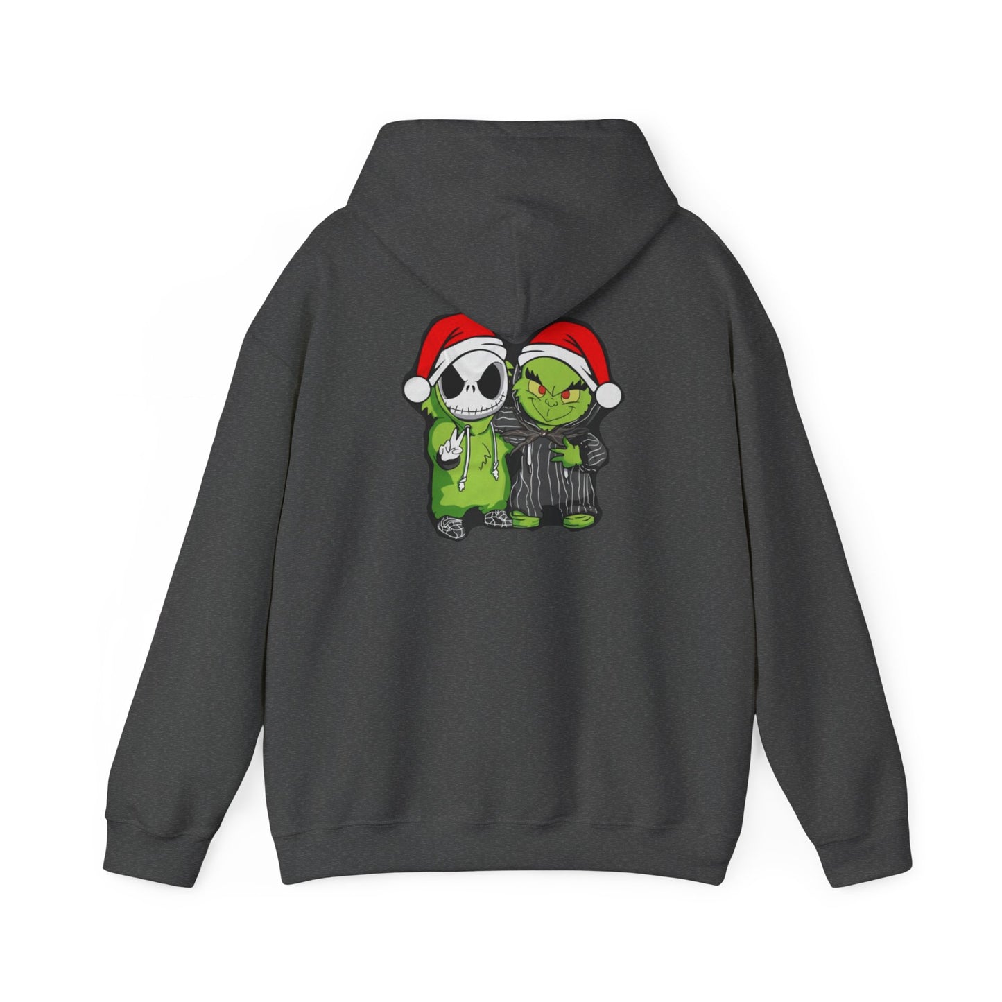 Christmas Jack & Grinch Hoodie — Cute Holiday Skeleton and Grinch Sweatshirt