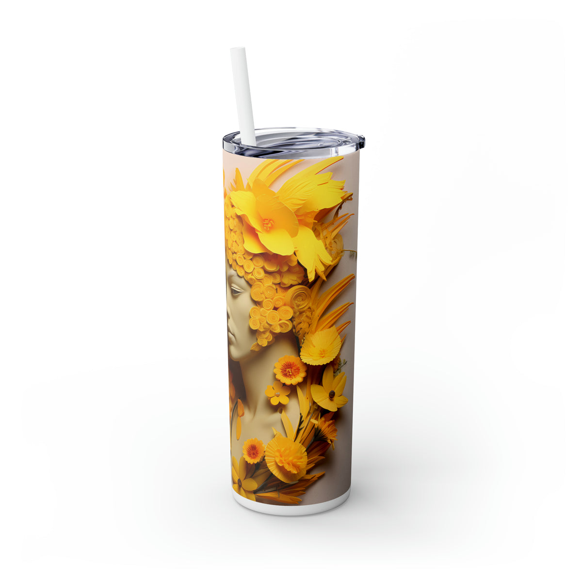 Skinny Tumbler with Straw, 20oz Zodiac Gemini (Guy)