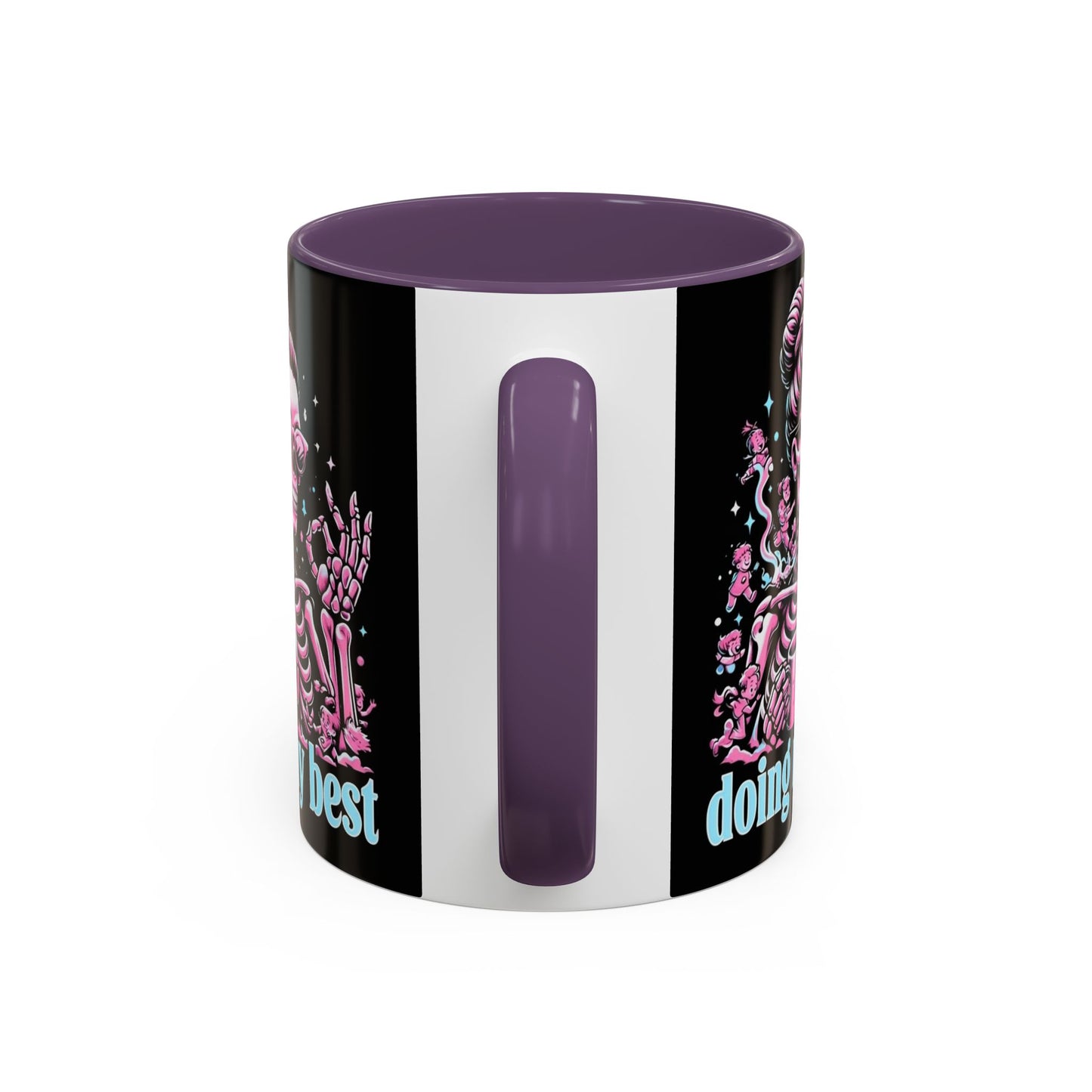 Funny Skeleton Doing My Best Coffee Mug - 11 & 15 oz
