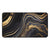 Black and gold marble design desk mat