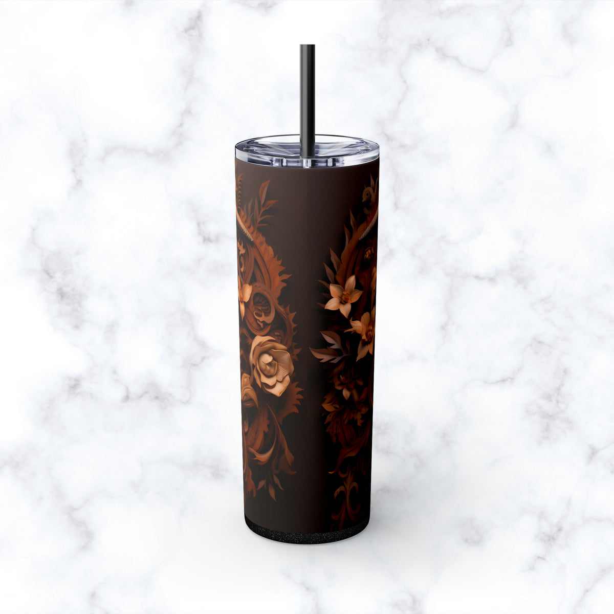 Skinny Tumbler with Straw, 20oz Zodiac Capricorn