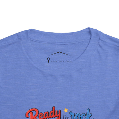 Ready to Rock Pre-K Toddler Tee — Back to School Bear Shirt