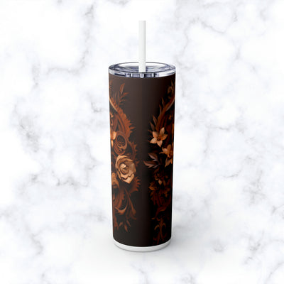 Skinny Tumbler with Straw, 20oz Zodiac Capricorn