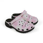Kids Pink Gingham EVA Foam Clogs — Lightweight Slip-On Shoes
