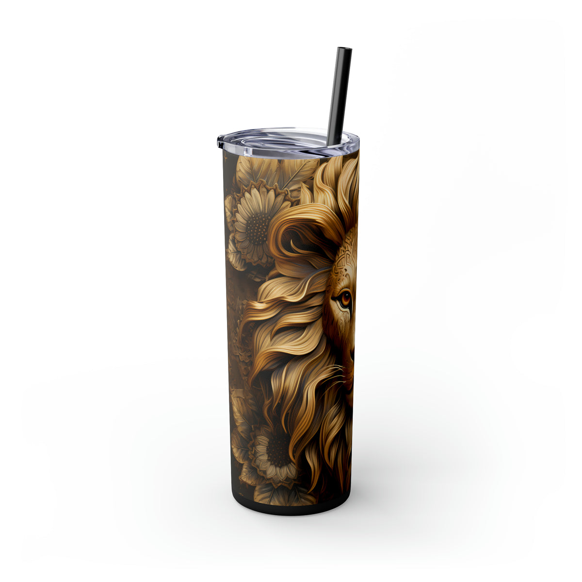 Skinny Tumbler with Straw, 20oz Zodiac Leo