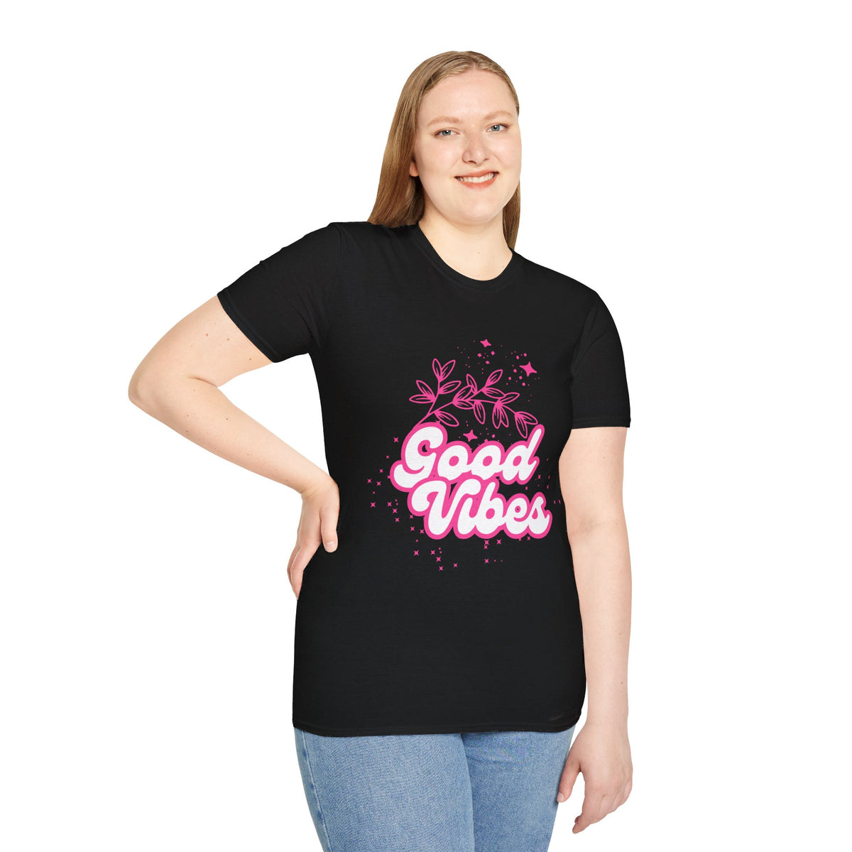 "Pink Good Vibes " T-shirt