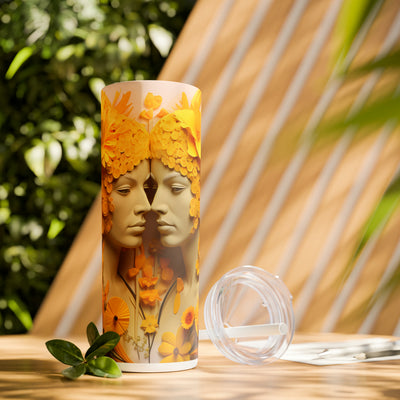 Skinny Tumbler with Straw, 20oz Zodiac Gemini (Guy)