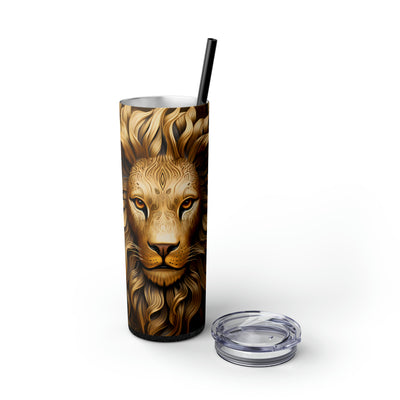 Skinny Tumbler with Straw, 20oz Zodiac Leo