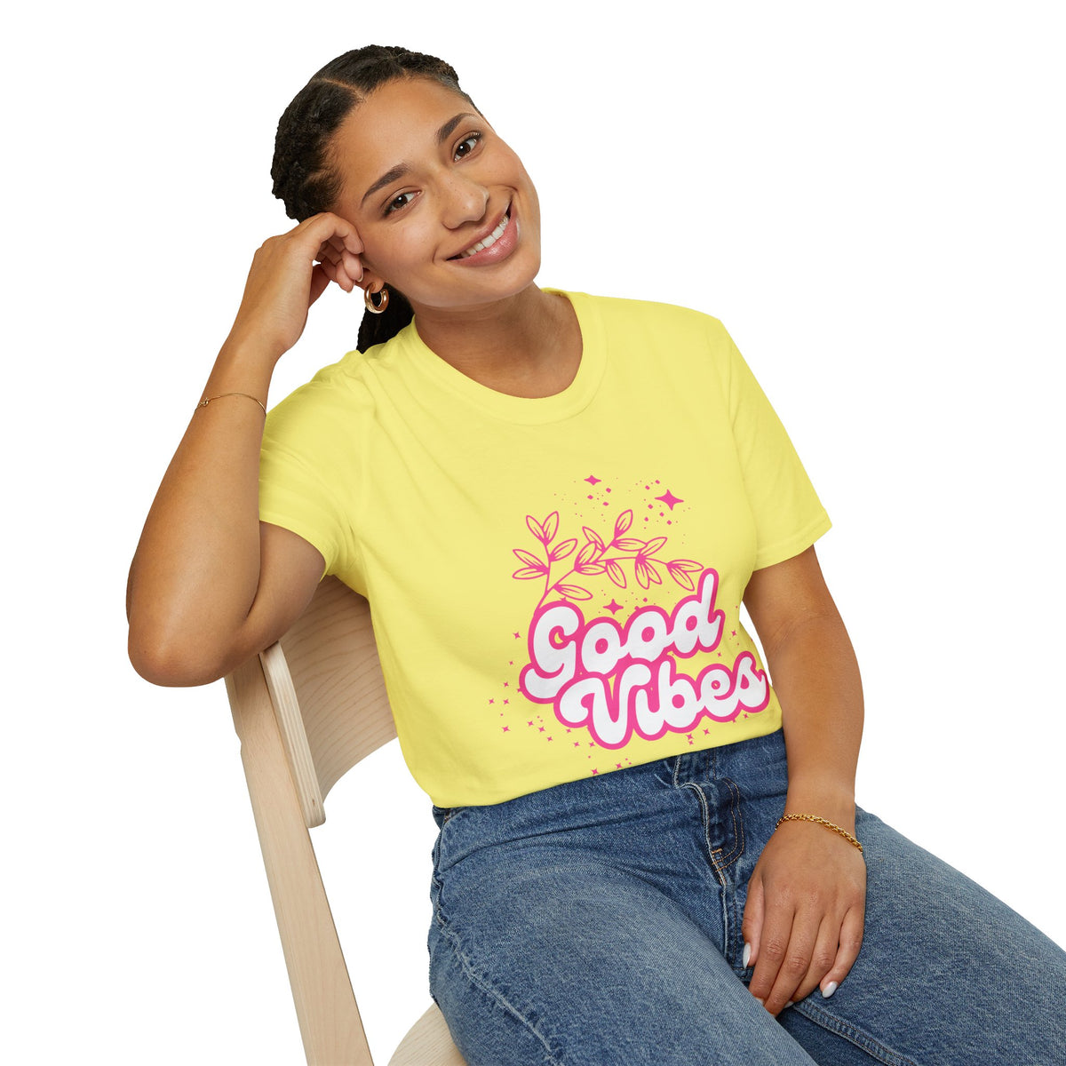 "Pink Good Vibes " T-shirt