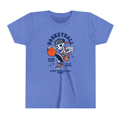 Cool Skeleton basketball kids tshirt