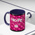 Nope Not today Mug (pink/black accent)