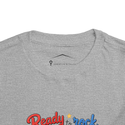 Ready to Rock Pre-K Toddler Tee — Back to School Bear Shirt