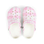 Kids Pink Gingham EVA Foam Clogs — Lightweight Slip-On Shoes