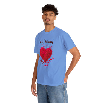 Heavy Cotton Tee with My forever valentine