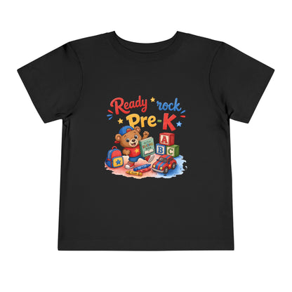 Ready to Rock Pre-K Toddler Tee — Back to School Bear Shirt