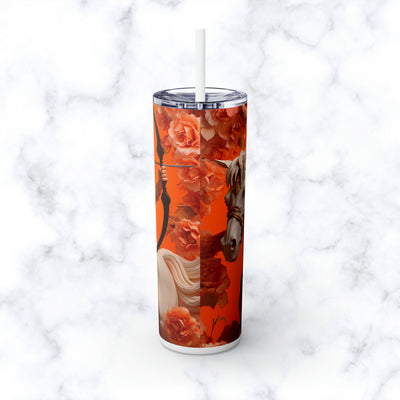 Skinny Tumbler with Straw, 20oz Zodiac Saggitarius