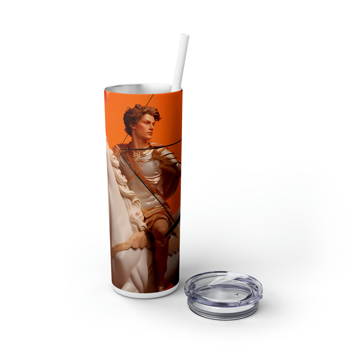 Skinny Tumbler with Straw, 20oz Zodiac Saggitarius