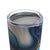 Tumbler 20oz blue yellow gold marble design