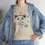 Custom Cotton Tee with Cool Bear/stay positive