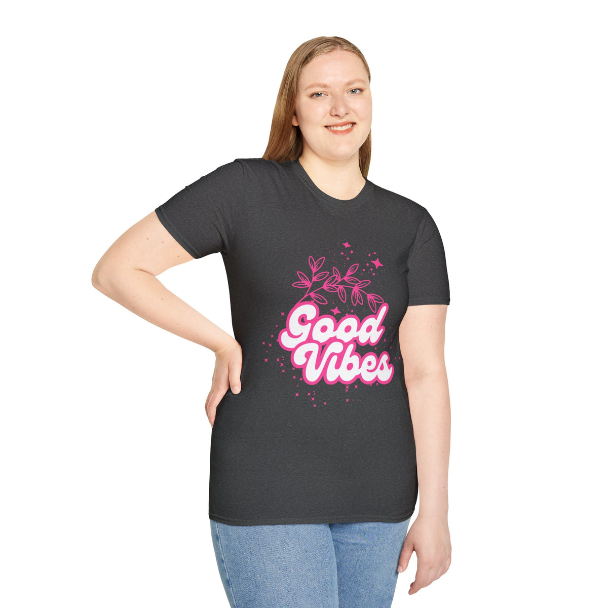 "Pink Good Vibes " T-shirt