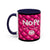 Nope Not today Mug (pink/black accent)